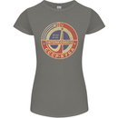 INTERKOSMOS Logo CCCP  Soviet Space USSR Womens Petite Cut T-Shirt Charcoal