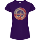 INTERKOSMOS Logo CCCP  Soviet Space USSR Womens Petite Cut T-Shirt Purple