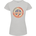 INTERKOSMOS Logo CCCP  Soviet Space USSR Womens Petite Cut T-Shirt Sports Grey