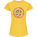 INTERKOSMOS Logo CCCP  Soviet Space USSR Womens Petite Cut T-Shirt Yellow
