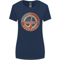 INTERKOSMOS Logo CCCP  Soviet Space USSR Womens Wider Cut T-Shirt Navy Blue
