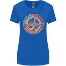 INTERKOSMOS Logo CCCP  Soviet Space USSR Womens Wider Cut T-Shirt Royal Blue