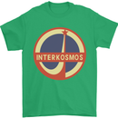 INTERKOSMOS Logo Soviet Space USSR CCCP Mens T-Shirt Cotton Gildan Irish Green