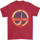 INTERKOSMOS Logo Soviet Space USSR CCCP Mens T-Shirt Cotton Gildan Red