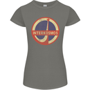 INTERKOSMOS Logo Soviet Space USSR CCCP Womens Petite Cut T-Shirt Charcoal
