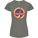 INTERKOSMOS Logo Soviet Space USSR CCCP Womens Petite Cut T-Shirt Charcoal