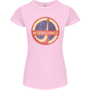 INTERKOSMOS Logo Soviet Space USSR CCCP Womens Petite Cut T-Shirt Light Pink