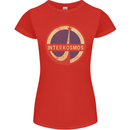 INTERKOSMOS Logo Soviet Space USSR CCCP Womens Petite Cut T-Shirt Red