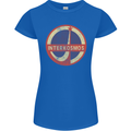 INTERKOSMOS Logo Soviet Space USSR CCCP Womens Petite Cut T-Shirt Royal Blue