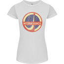 INTERKOSMOS Logo Soviet Space USSR CCCP Womens Petite Cut T-Shirt White