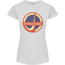 INTERKOSMOS Logo Soviet Space USSR CCCP Womens Petite Cut T-Shirt White