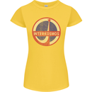 INTERKOSMOS Logo Soviet Space USSR CCCP Womens Petite Cut T-Shirt Yellow