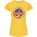 INTERKOSMOS Logo Soviet Space USSR CCCP Womens Petite Cut T-Shirt Yellow