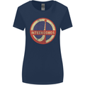 INTERKOSMOS Logo Soviet Space USSR CCCP Womens Wider Cut T-Shirt Navy Blue