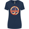 INTERKOSMOS Logo Soviet Space USSR CCCP Womens Wider Cut T-Shirt Navy Blue