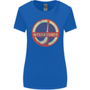 INTERKOSMOS Logo Soviet Space USSR CCCP Womens Wider Cut T-Shirt Royal Blue