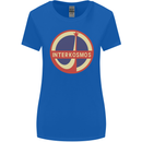 INTERKOSMOS Logo Soviet Space USSR CCCP Womens Wider Cut T-Shirt Royal Blue