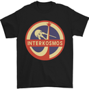 INTERKOSMOS Sputnik Soviet Space USSR CCCP Mens T-Shirt Cotton Gildan Black