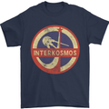 INTERKOSMOS Sputnik Soviet Space USSR CCCP Mens T-Shirt Cotton Gildan Navy Blue