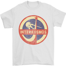 INTERKOSMOS Sputnik Soviet Space USSR CCCP Mens T-Shirt Cotton Gildan White