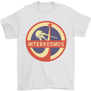 INTERKOSMOS Sputnik Soviet Space USSR CCCP Mens T-Shirt Cotton Gildan White