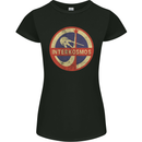 INTERKOSMOS Sputnik Soviet Space USSR CCCP Womens Petite Cut T-Shirt Black