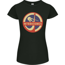 INTERKOSMOS Sputnik Soviet Space USSR CCCP Womens Petite Cut T-Shirt Black