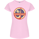INTERKOSMOS Sputnik Soviet Space USSR CCCP Womens Petite Cut T-Shirt Light Pink