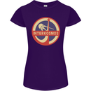 INTERKOSMOS Sputnik Soviet Space USSR CCCP Womens Petite Cut T-Shirt Purple