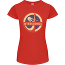 INTERKOSMOS Sputnik Soviet Space USSR CCCP Womens Petite Cut T-Shirt Red