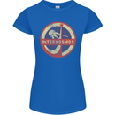 INTERKOSMOS Sputnik Soviet Space USSR CCCP Womens Petite Cut T-Shirt Royal Blue