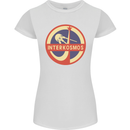 INTERKOSMOS Sputnik Soviet Space USSR CCCP Womens Petite Cut T-Shirt White