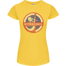 INTERKOSMOS Sputnik Soviet Space USSR CCCP Womens Petite Cut T-Shirt Yellow