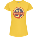 INTERKOSMOS Sputnik Soviet Space USSR CCCP Womens Petite Cut T-Shirt Yellow
