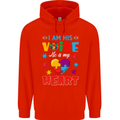 I Am His Voice He My Heart Autism Autistic Childrens Kids Hoodie Bright Red