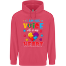 I Am His Voice He My Heart Autism Autistic Childrens Kids Hoodie Heliconia