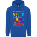 I Am His Voice He My Heart Autism Autistic Childrens Kids Hoodie Royal Blue