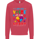 I Am His Voice He My Heart Autism Autistic Kids Sweatshirt Jumper Heliconia