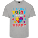 I Am His Voice He My Heart Autism Autistic Kids T-Shirt Childrens Sports Grey