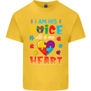 I Am His Voice He My Heart Autism Autistic Kids T-Shirt Childrens Yellow