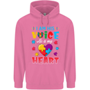 I Am His Voice He My Heart Autism Autistic Mens 80% Cotton Hoodie Azelea