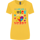 I Am His Voice He My Heart Autism Autistic Womens Wider Cut T-Shirt Yellow