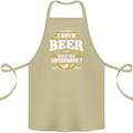 I Brew Beer What's Your Superpower? Alcohol Cotton Apron 100% Organic Khaki