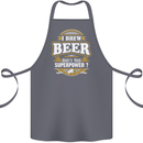 I Brew Beer What's Your Superpower? Alcohol Cotton Apron 100% Organic Steel