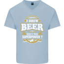 I Brew Beer What's Your Superpower? Alcohol Mens V-Neck Cotton T-Shirt xx