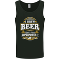 I Brew Beer What's Your Superpower? Alcohol Mens Vest Tank Top Black