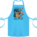 I Bring Crazy Stuff & Sh#t Funny Dog Cotton Apron 100% Organic Turquoise