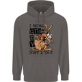 I Bring Crazy Stuff & Sh#t Funny Dog Mens 80% Cotton Hoodie Charcoal