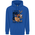 I Bring Crazy Stuff & Sh#t Funny Dog Mens 80% Cotton Hoodie Royal Blue