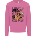 I Bring Crazy Stuff & Sh#t Funny Dog Mens Sweatshirt Jumper Azalea